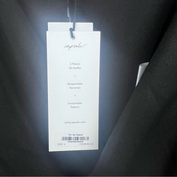 Vetta The Cape Jumpsuit Black 4 - Picture 8 of 9